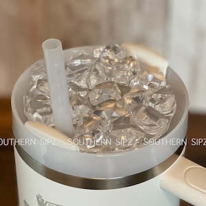 Ice Stanley Topper, Faux Ice Lid Topper, Lid Topper for Tumbler, Straw Topper, Lid Decoration