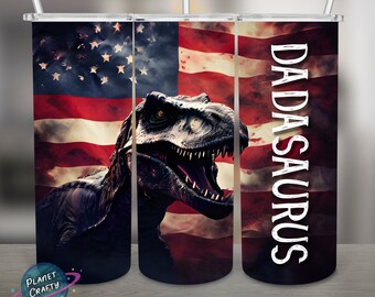Dadasuarus Tumbler Wrap, Pastel Pattern, Dad Father's Day PNG Design, 20Oz Skinny Tumbler Wrap, Digital Download