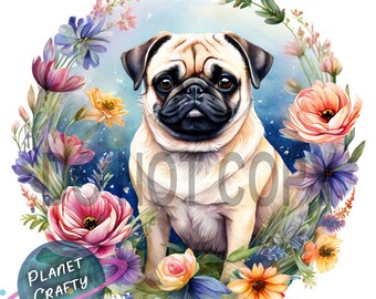 Dog Design Clipart Bundle, More Than 25 Breeds Included, PNG Designs, Digital Download, Perfect for Wind Spinner and Sublimation Items