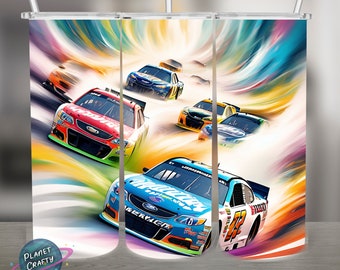 Racing Design, Artistic Nascar Inspired Design, 20Oz Skinny Tumbler Wrap, Digital Download