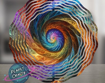 Colorful Vortex, Wind Spinner PNG Design, Digital Download