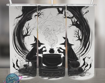 Witches cauldron PNG Design, 20Oz Skinny Tumbler Wrap, Digital Download