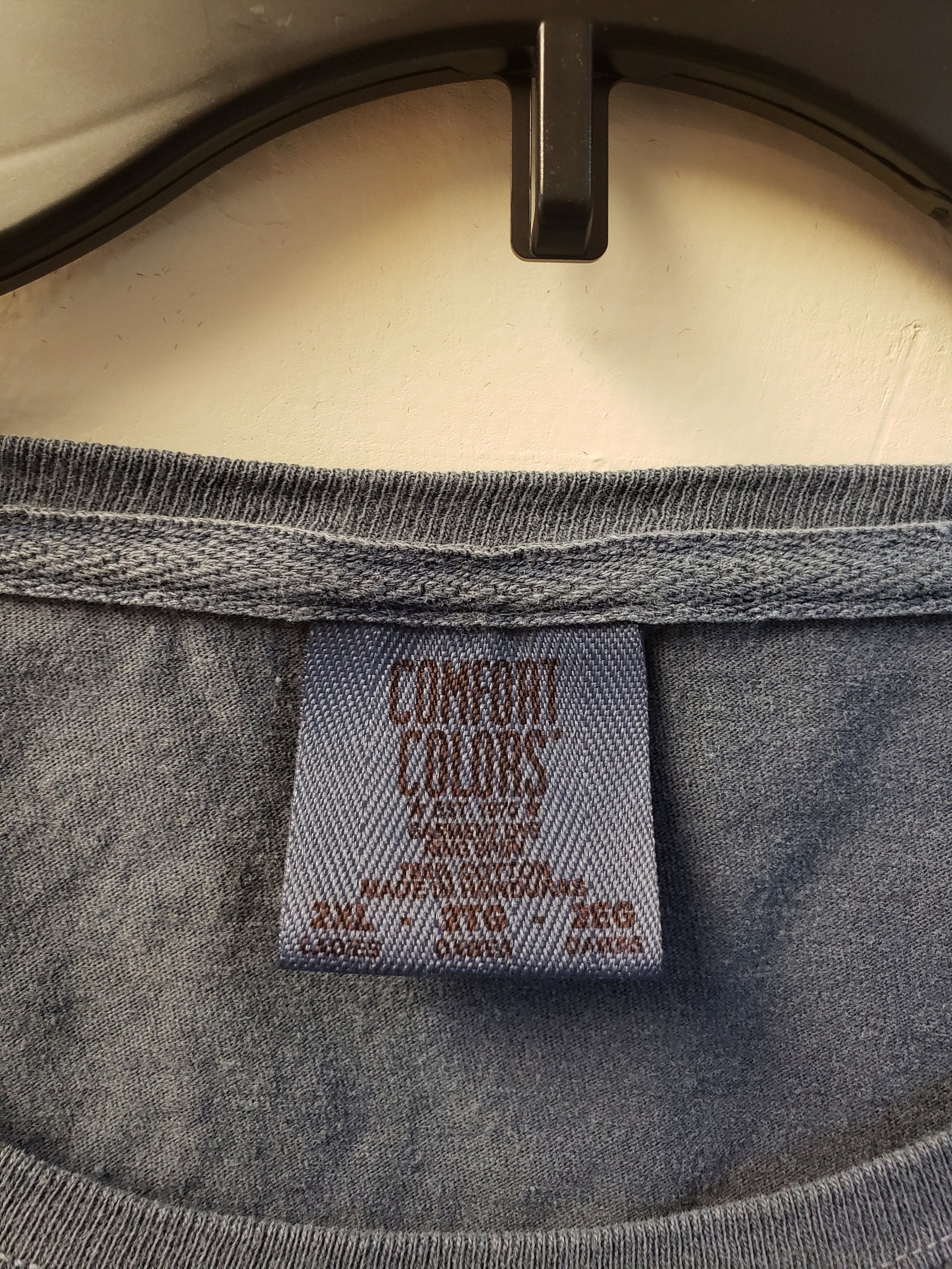 Ladies 2xl T-shirt Color Denim Comfort Colors Brand - Etsy UK
