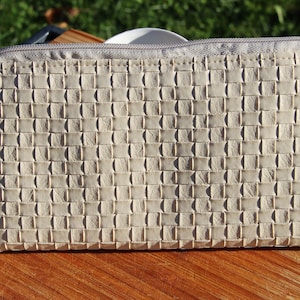 Companion style wallet in imitation leather &quot;Vogue&quot; pattern, fully lined - Handcrafted creation