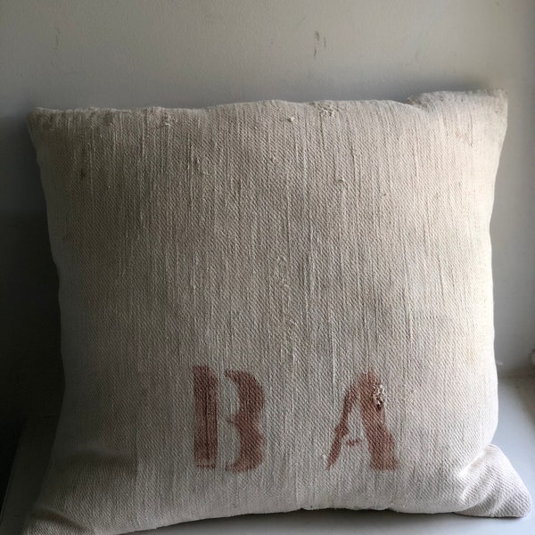 Grain Sack Pillow Etsy