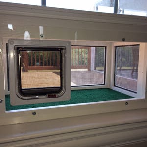 24 inch Deluxe KP Cat Window Patio-Catio-Solarium (Large Deluxe model)