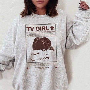 T.v Girl T-shirt, T.v Girl French Exit Album Poster Merch, Lovers Rock Song Graphic Tee, Streetwear Crew Neck Music Shirt