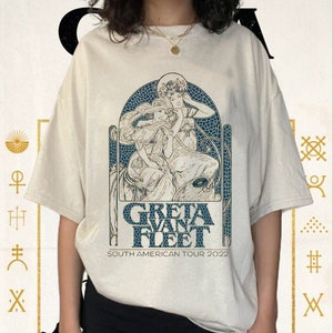 Greta Van Fleet Shirt, Greta Van Fleet Shirt, Greta Van Fleet Merch, Greta Van Fleet Hoodie, Dream In Gold Tour 2022 Sweatshirt, Hoodie