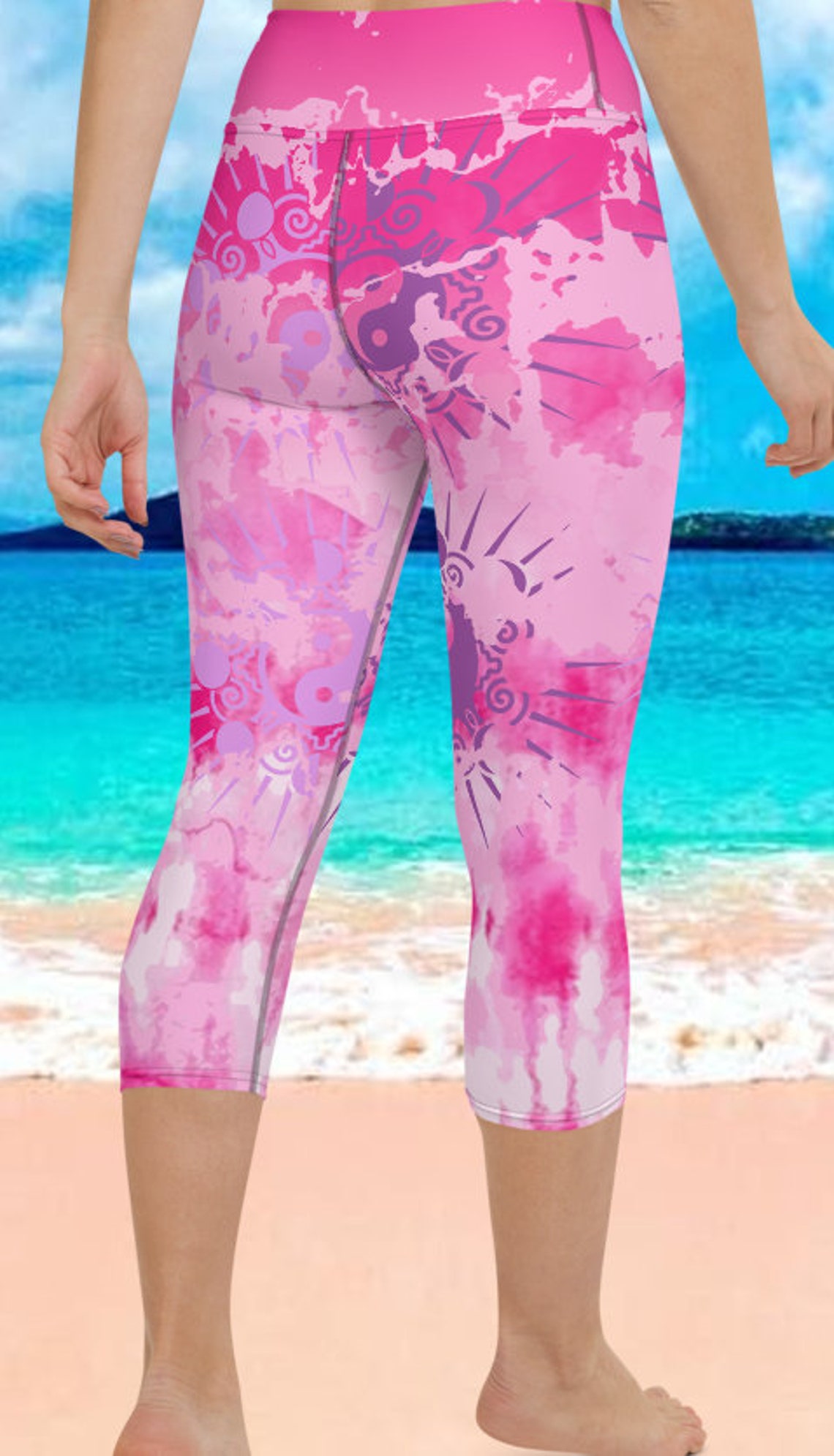 Tie Dye Leggings Yoga Wear, Workout Leggings, Festival Leggings