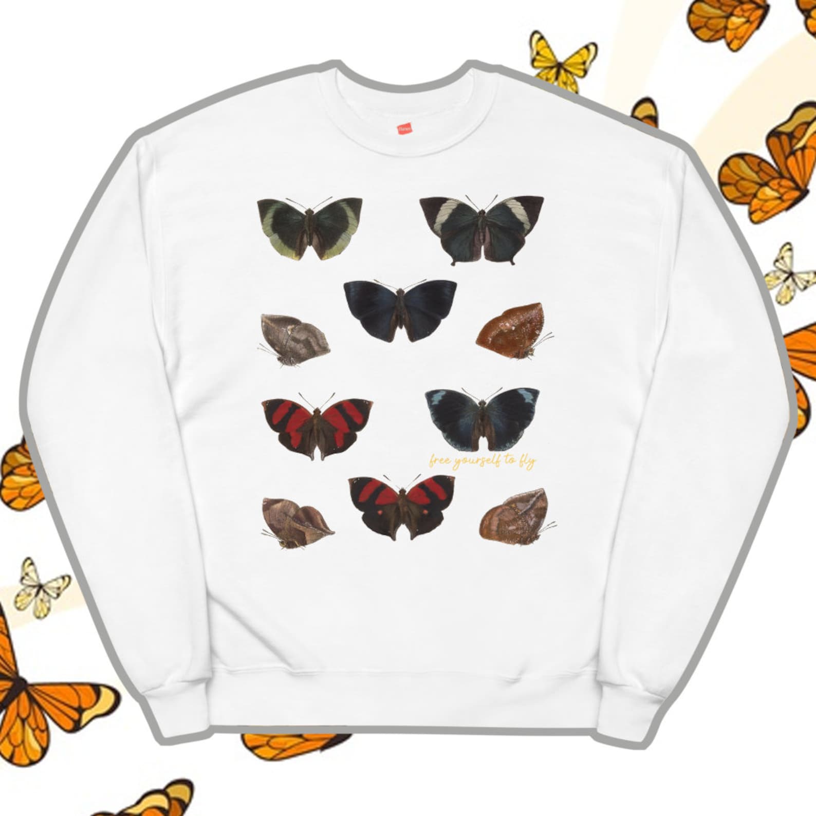 Butterfly Sweater Cottagecore Clothing Indie Clothing Etsy