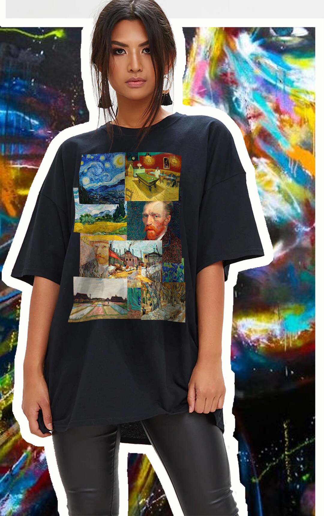 【1011 Gallery】Hommage Van Gogh T-Shirt Cute Vincent Van Gogh Shirt, Art Historian or Friend Who