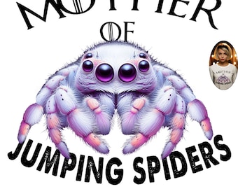 Cute jumping spider png, spider png, Spider transfer, Jumping Spider, furry spider, colorful jumping spider, girly sublimation designs