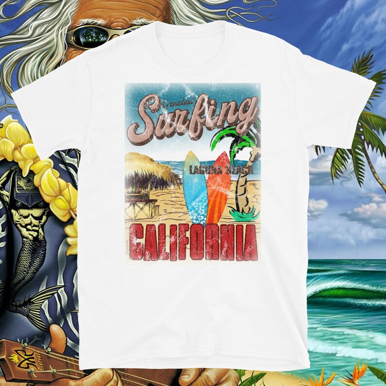 Laguna Beach Oversized T Shirt California Tshirt Surf Wear Etsy