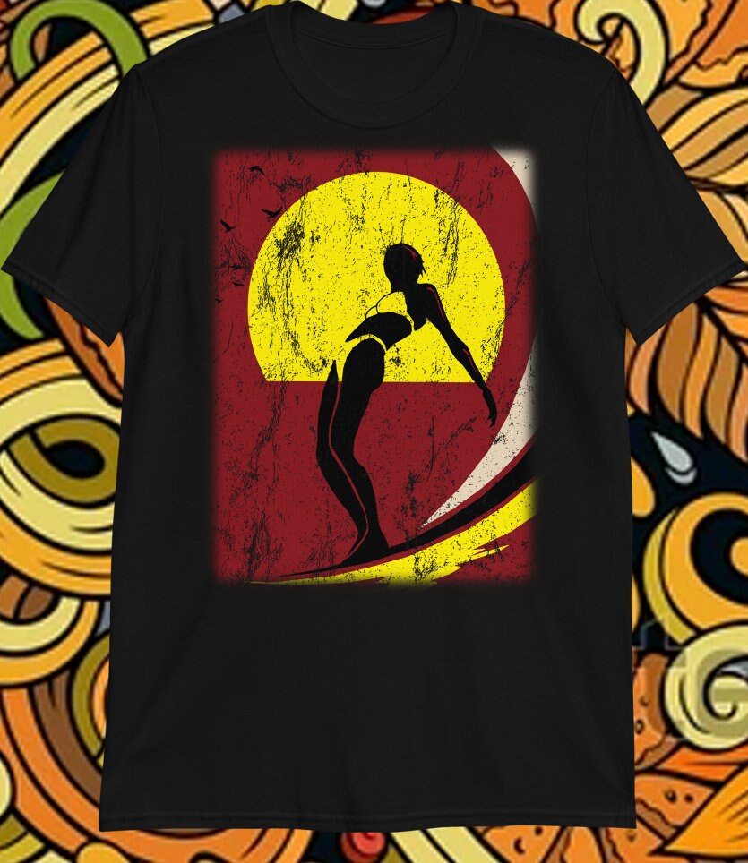 Surfer Girl T Shirt Surfer Shirt Surf Wear Hippy Clothes Etsy