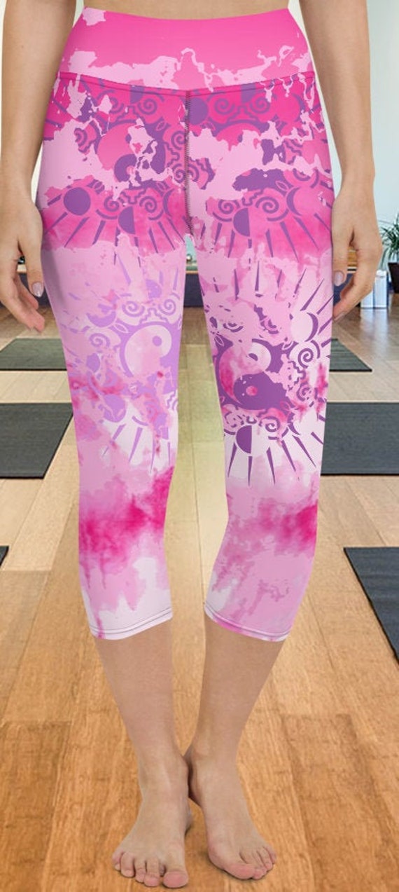 Tie Dye Leggings Yoga Wear, Workout Leggings, Festival Leggings