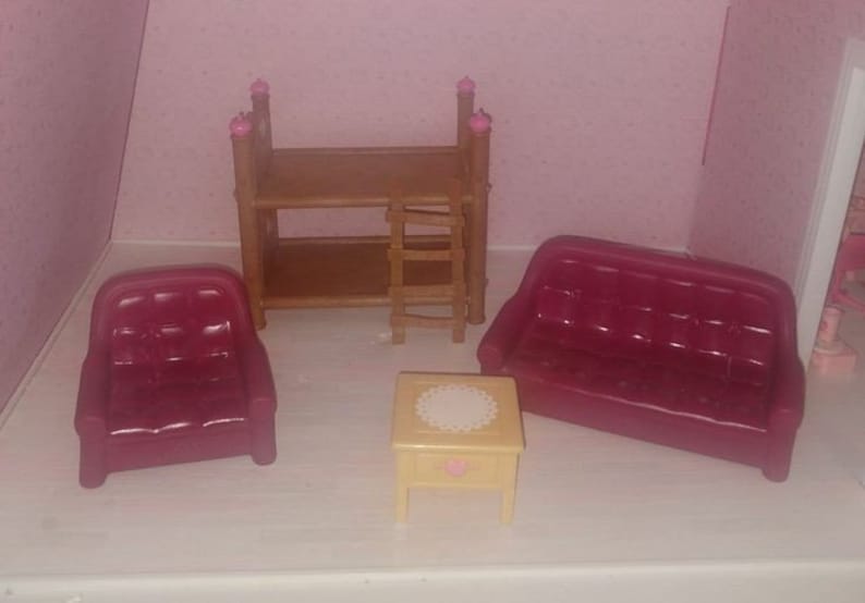 Dollhouse miniature living and New Max 53% OFF popularity room bunkbed