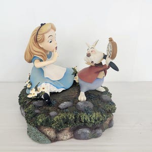 Markrita Alice In Wonderland and White Rabbit Hidden Box Figurine