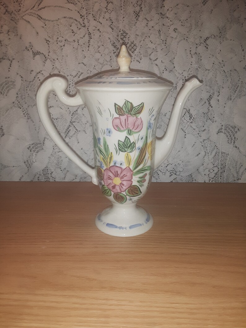 Blue Ridge Pottery Teapot With Lid Etsy