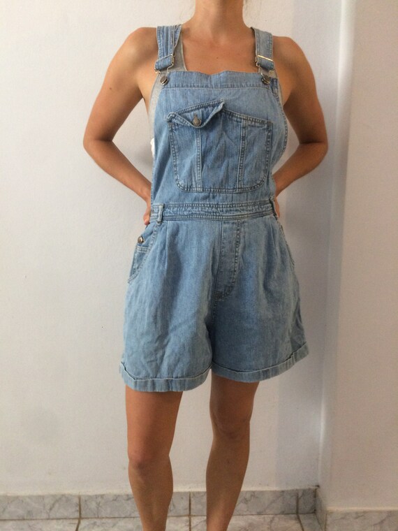 80s overalls shorts