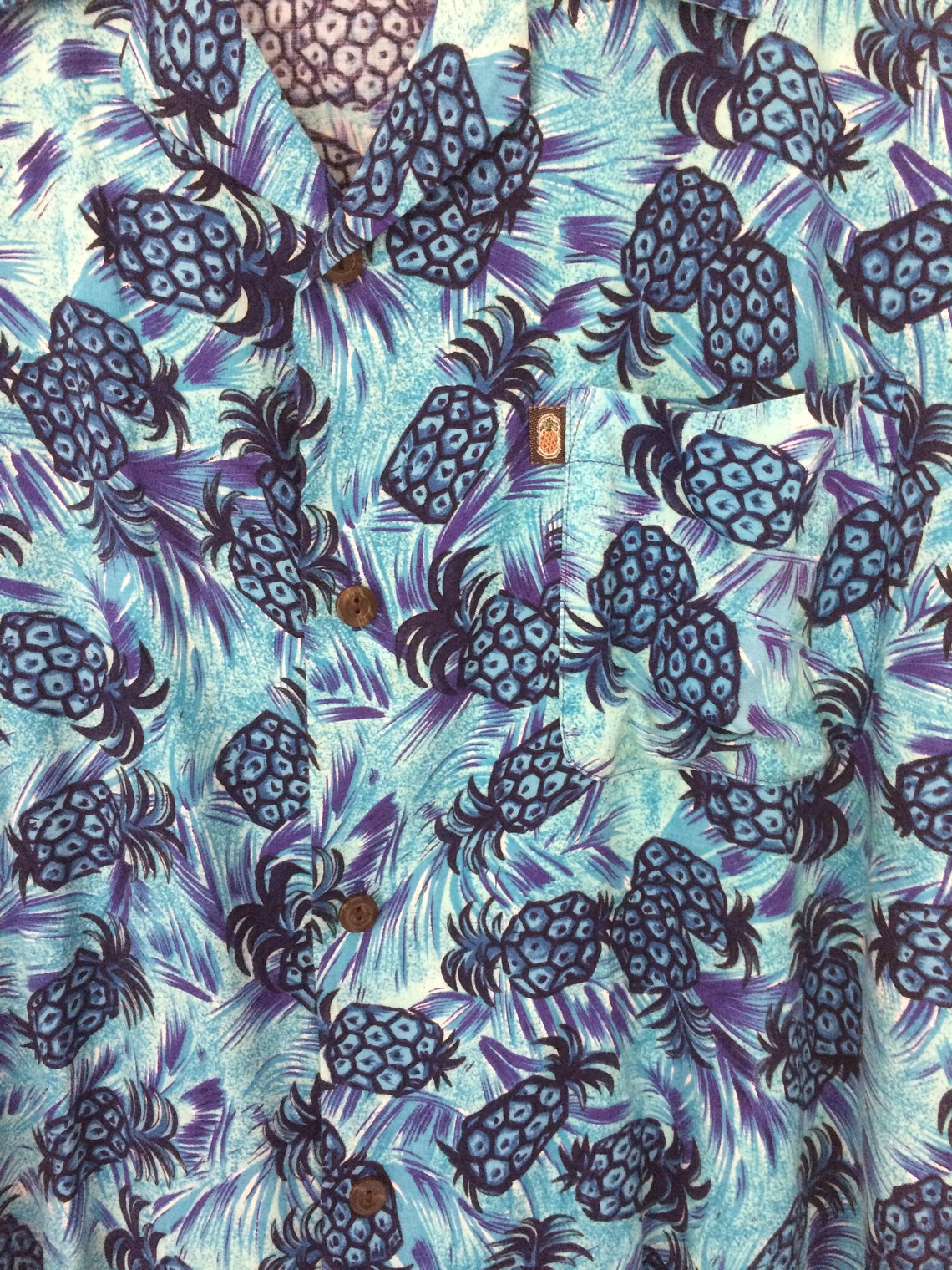 Pineapple Connection ALOHA Pineapples Hawaiian Aloha Shirt Etsy