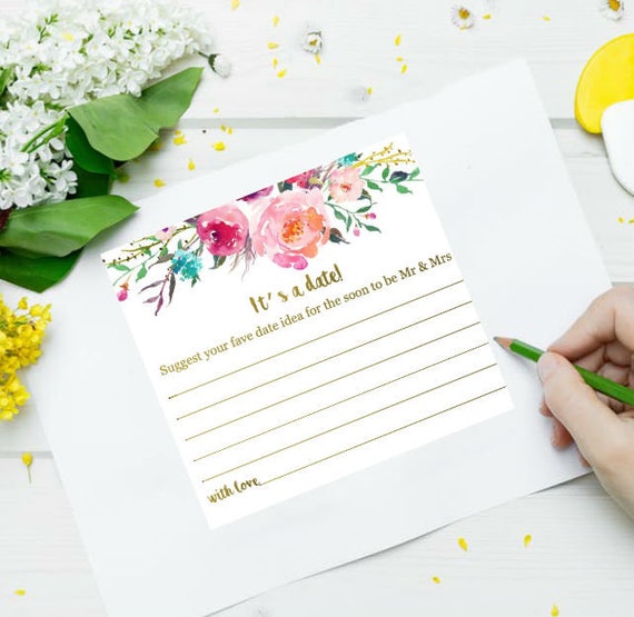 Date Night Cards For Bridal Shower Kitchen Tea Hen S Etsy