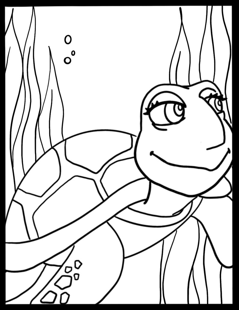 10 Simple Underwater Coloring Pages for Kids - Underwater Coloring