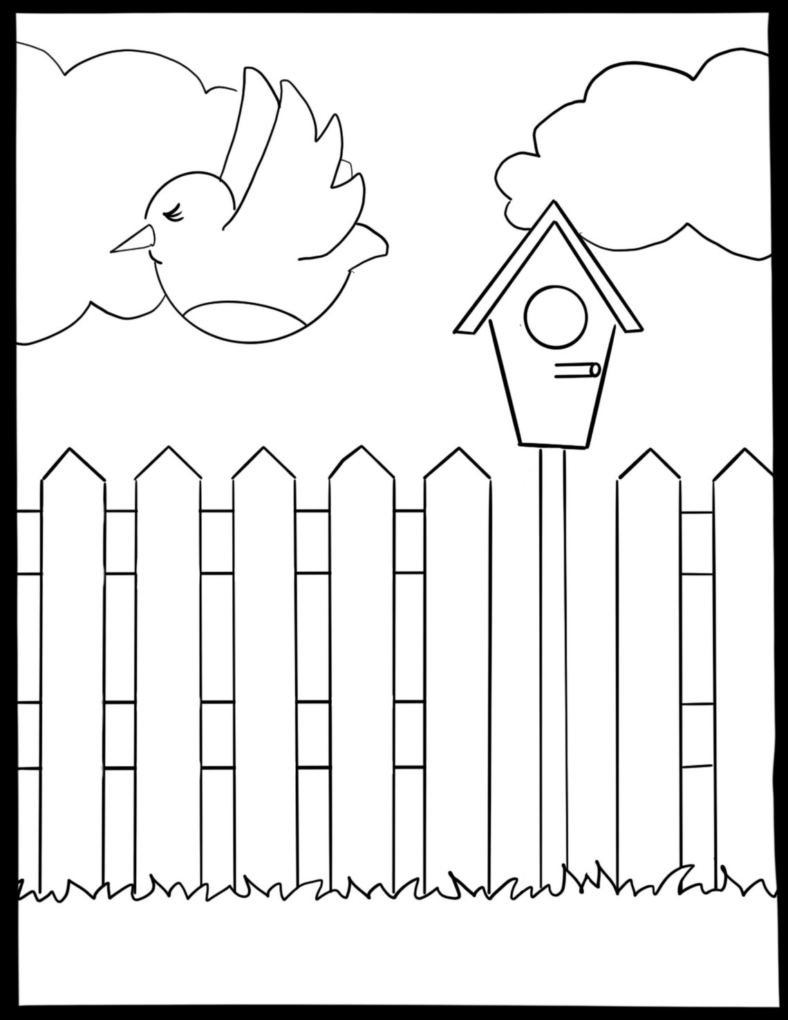 Free Printable Kids Spring Coloring Pages