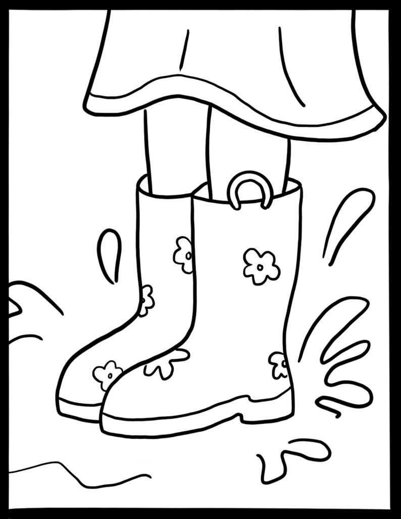 10 Simple Spring Coloring Pages for Kids - Spring Coloring Pages ...