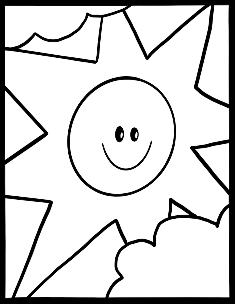 10 Simple Spring Coloring Pages for Kids - Spring Coloring Pages ...