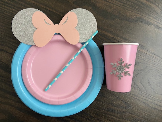 Minnie Mouse Birthday Decorations Tableware Set Party Supplies