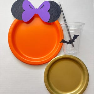 Halloween Minnie Mouse Party Set: Spooky Birthday Table Decor