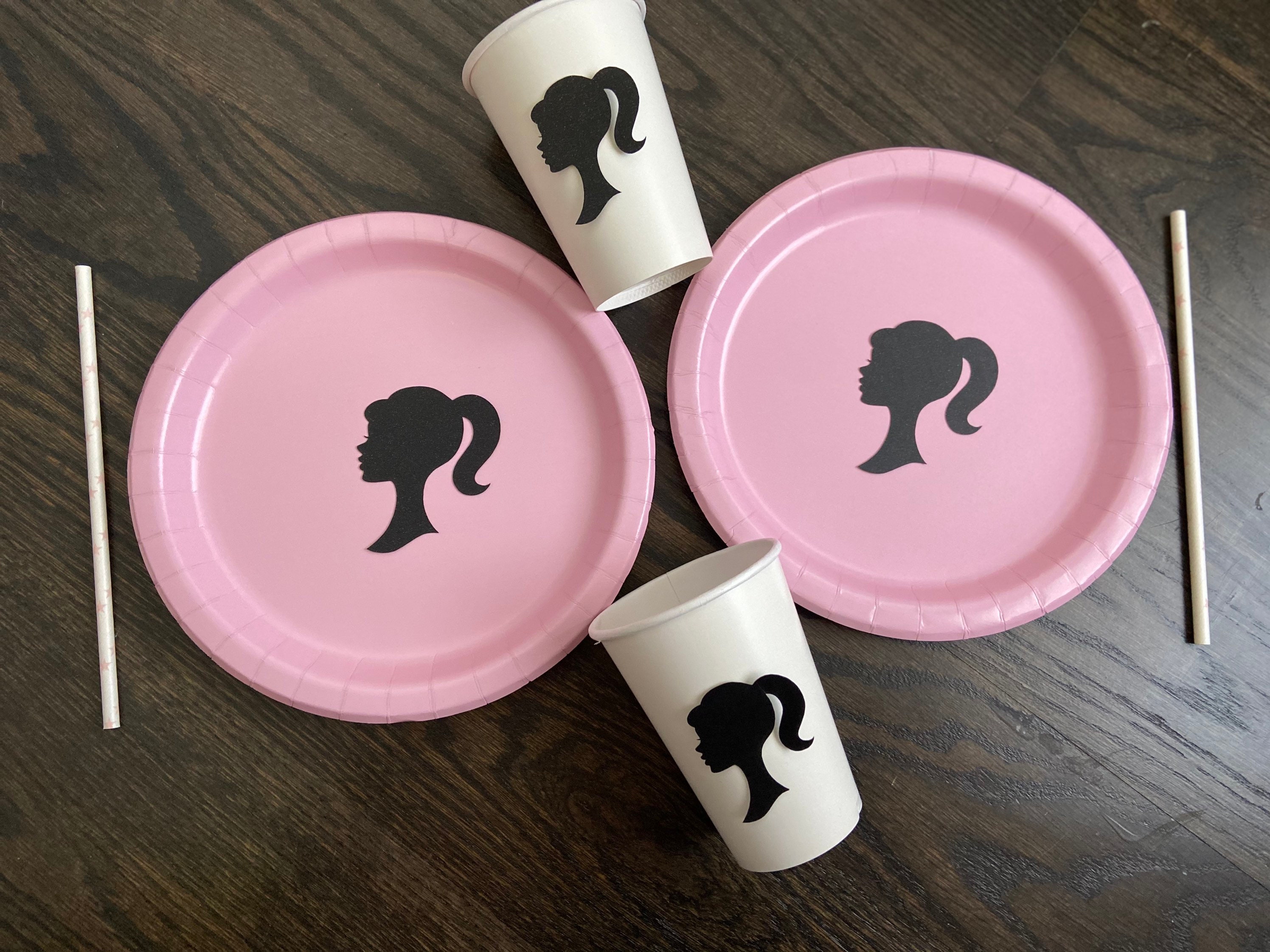 Barbie Birthday Princess Party Decoration Pink Black - Etsy