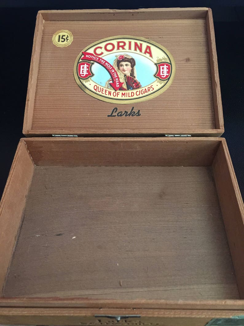 Corina Larks Extra Mild Cigar Box | Etsy