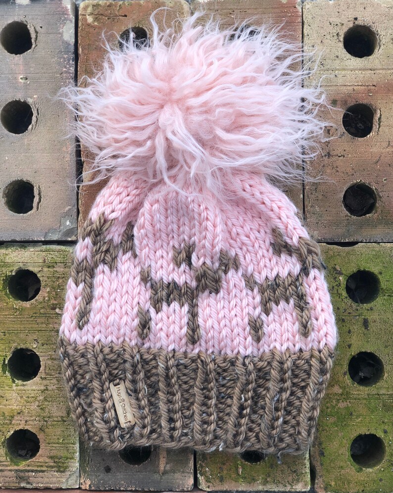 Winter Reindeer Hat Pretty In Pink Reindeer Hat Pink winter slouchy hat