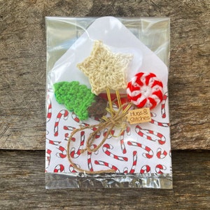 Clip per diario delle vacanze, segnalibri di Natale, graffetta per albero di pino, clip per diario alla menta piperita, clip per diario a stella