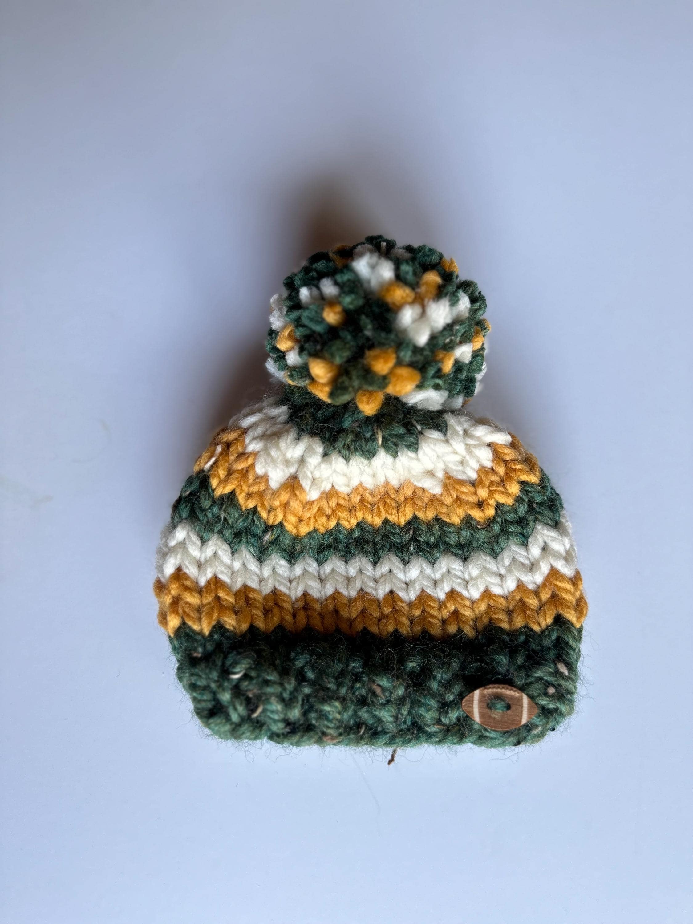 Green Bay Packers Toddler Beanie: Hand-knit Wool Blend Hat - Etsy