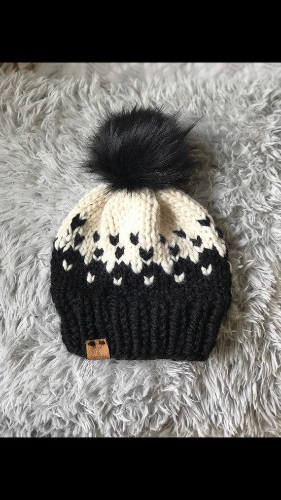 black ladies winter hat