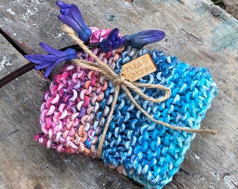 Paño de cocina tejido a mano, paño de cocina arcoíris, paño de cocina para el Día de la Madre, paño de spa, tapete, posavasos, paño de algodón, paño colorido