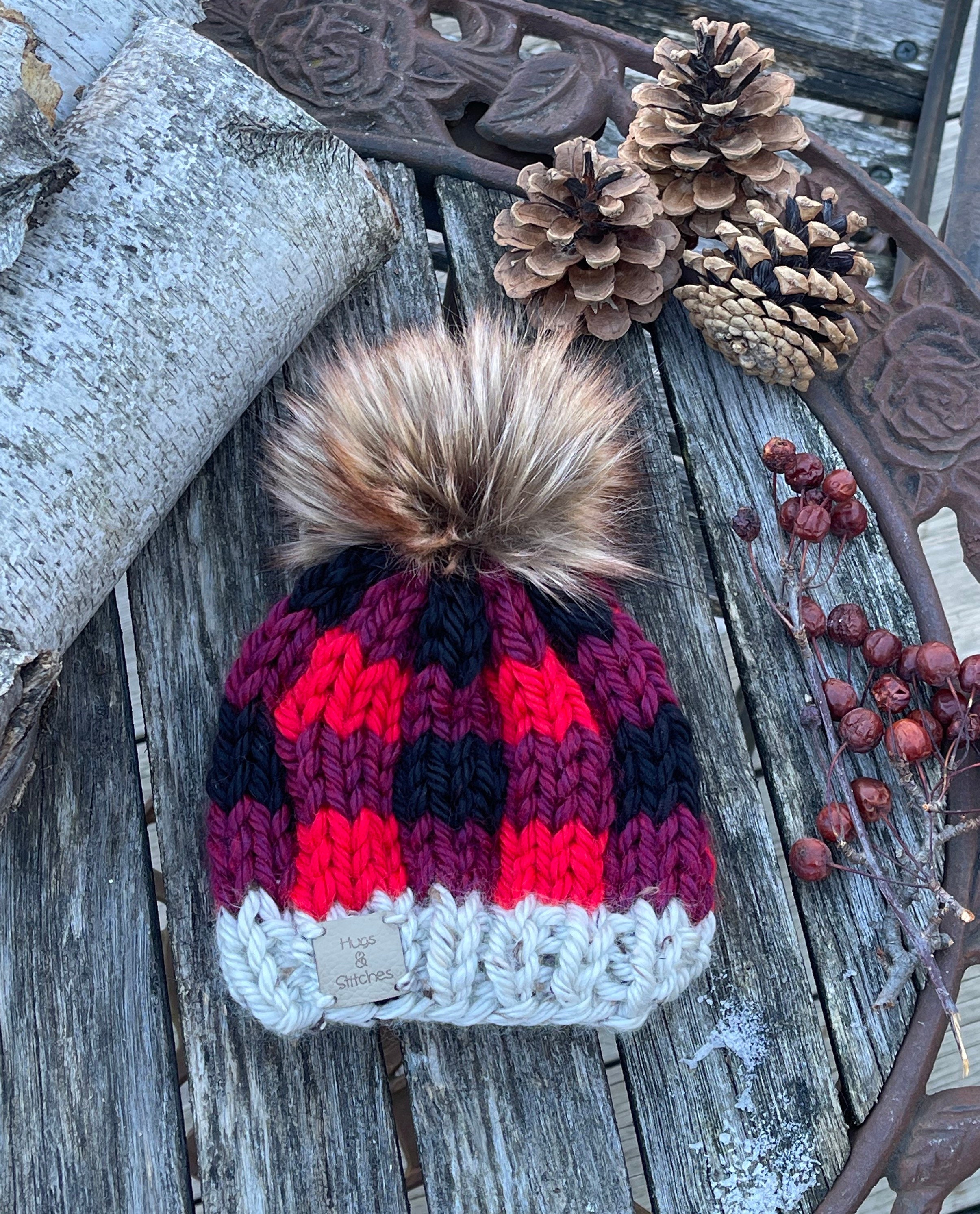 Newborn Plaid Beanie Baby Fireside 