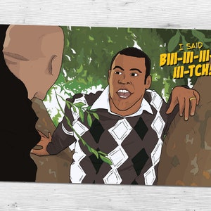 Key & Peele - Season 1 - I Said &quot;Bitch!&quot; Tree Scene - Jordan Peele and Keegan-Michael Key Fanart | Handmade Art Print (4x6, 5x7 or 8x10)