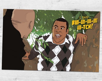 Key & Peele - Season 1 - I Said &quot;Bitch!&quot; Tree Scene - Jordan Peele and Keegan-Michael Key Fanart | Handmade Art Print (4x6, 5x7 or 8x10)