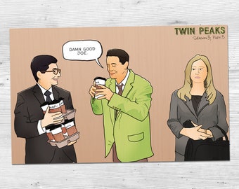 Twin Peaks: The Return - Part 5 - Damn Good Joe Quote - Season 3 | Art Print (4x6, 5x7 or 8x10)