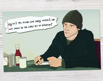 Eternal Sunshine Of The Spotless Mind (2004) - Cita de película de menor atención - Jim Carrey / Impresión de arte hecha a mano (4x6, 5x7 u 8x10)