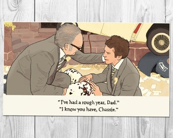 The Royal Tenenbaums (2001) - "I've Had A Rough Year, Dad" Movie Quote - Wes Anderson, Ben Stiller | Handmade Art Print (4x6, 5x7 or 8x10)