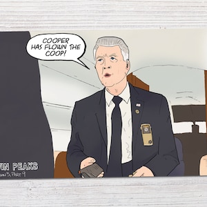 Twin Peaks: The Return - Parte 9 - Cooper Has Flown The Coop Quote - Stagione 3 / Stampa d'arte (4x6, 5x7 o 8x10)
