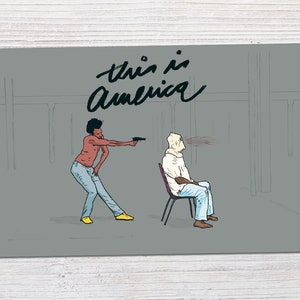 Childish Gambino - This Is America - Shooting Pose Scene - Donald Glover | Handmade Art Print (4x6, 5x7 or 8x10)