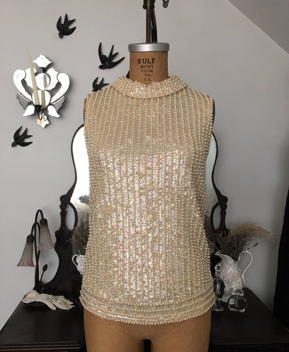 late 1950s/early 1960s Saks Fifth Avenue beaded bl