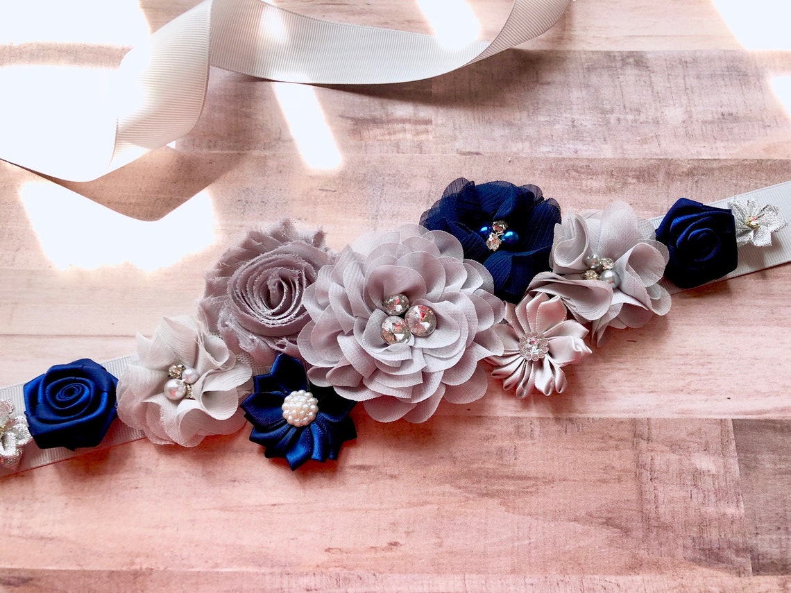 Gray Navy and White Baby Shower Reveal Party Photo Prop Etsy