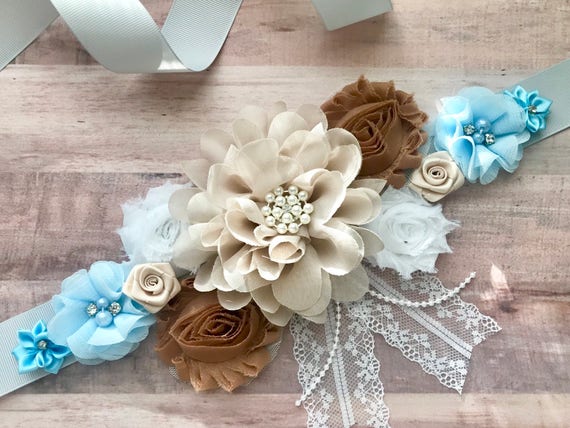 flower girl sash for bridal shower