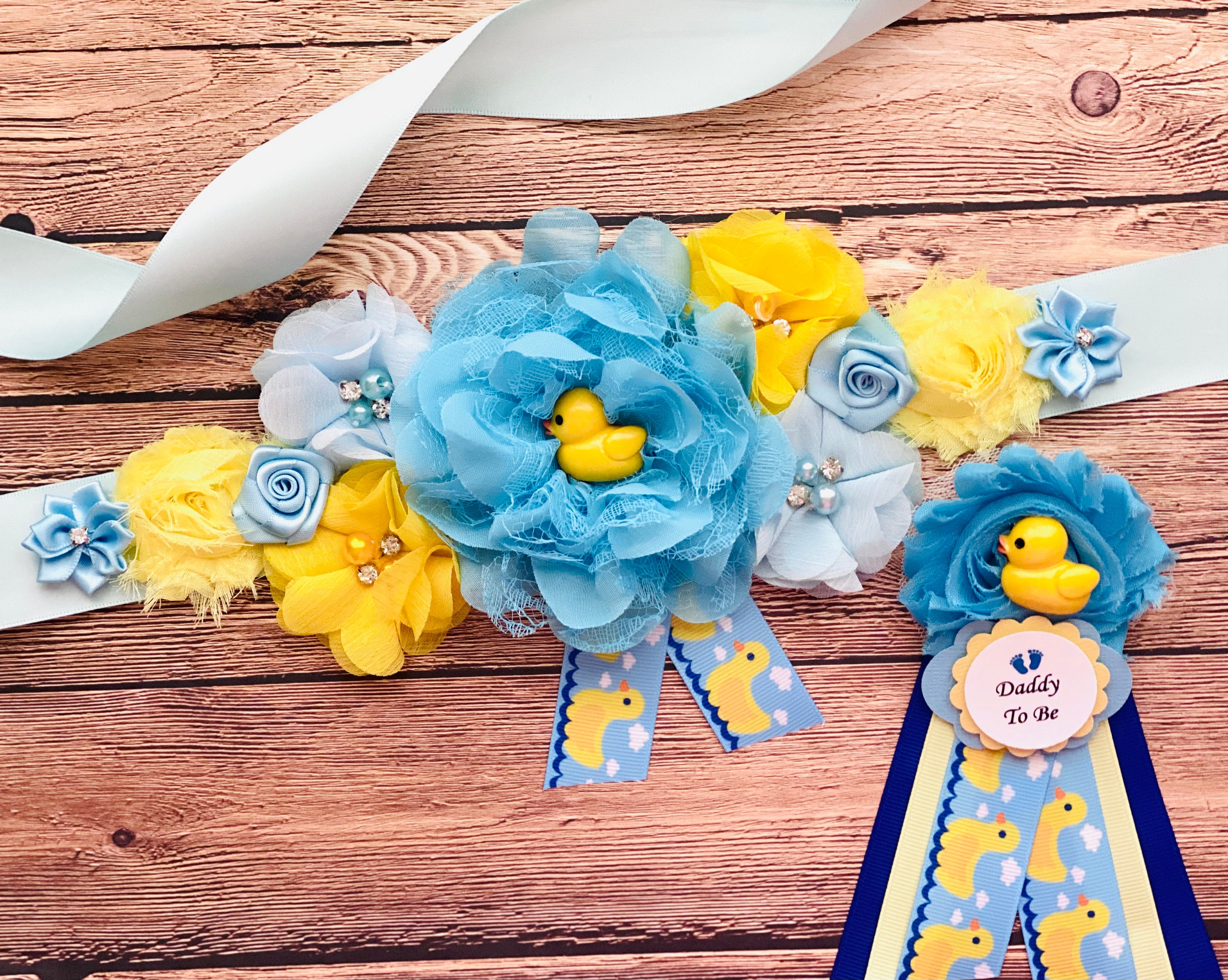 Boy Maternity Sash Rubber Ducky Baby Shower Maternity Sash and Etsy